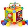 wholesale children center game block shape sorter learning cube educational baby activity toy