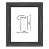 Modern Style Wall Decor 12x12 Black 3D Shadow Box Poster Photo Frames