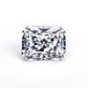 Clear White Color Play Fire 7*-9mm 2carats Radiant Cut Moissanite Gems For 18k Gold Ring making