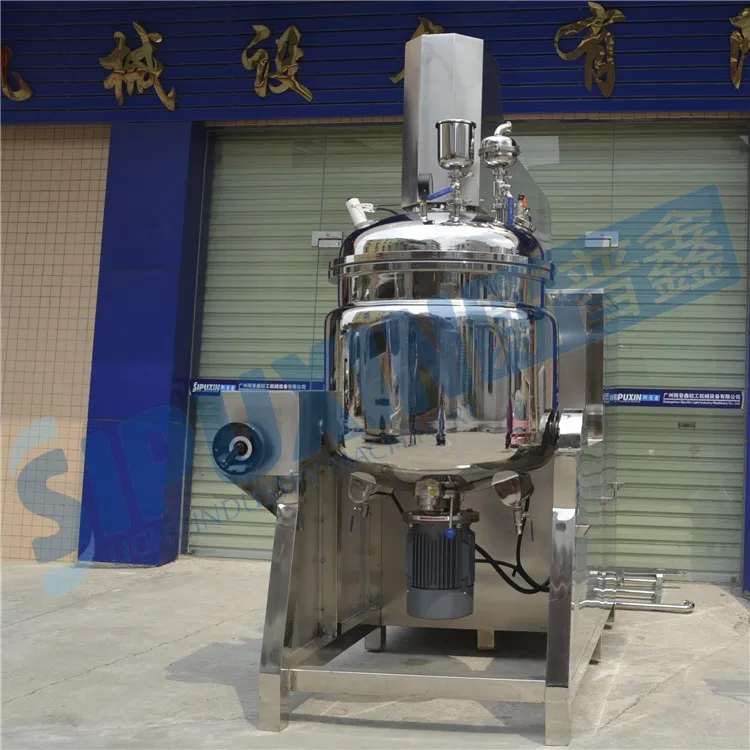 Thailad 300L bottom vacuum homogenizing emulsifying main pot (14)