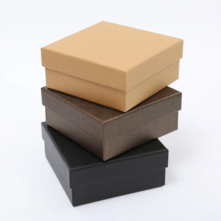 Custom Brown Kraft Small Paper Jewelry Box Buy Brown Paper Box,Small