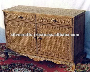 Wooden Hand Carved Chest Cabinet Hutch Carved Furniture From