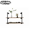 Iron Pipe and Wood Wall Shelf, Storage Holder, Pipe and Wood Furniture