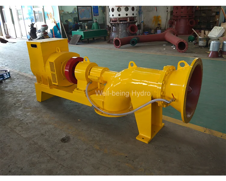 low head 500KW bulb turbine