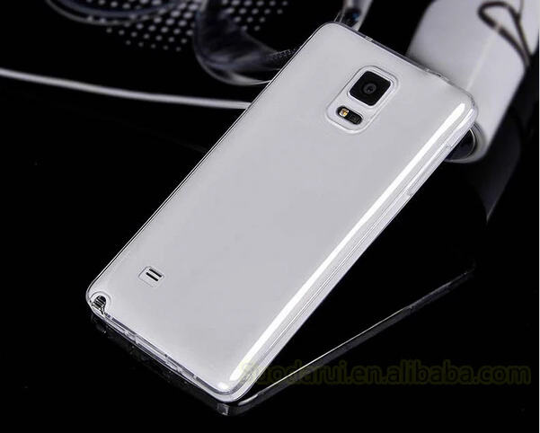Crystal Transparent TPU Gel Case For Samsung Galaxy Note 4 Note 5 Soft Clear Silicon Cover