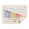 Fashion heat resistant waterproof silicone kid learning placemat