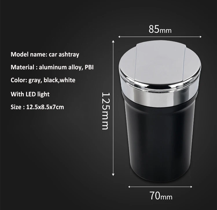 Quality High Performance Car Cup Holder Aluminium Alloy Ashtray With