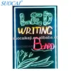 Erasable LED Flashing Writing Menu Message Marker Board LED Handwritten Board LED Menu Board LED Signboard With Remote Control