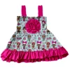 Dropshipping OEM/ODM 2019 Dress Children Cartoon Pattern Party Birthday Sleeveless Dresses For Kids Baby Princess Clothes