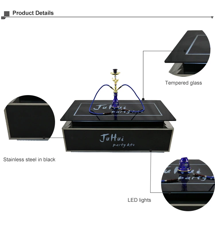 Banquet cocktail table led/ wholesale hookah bar nightclub furniture
