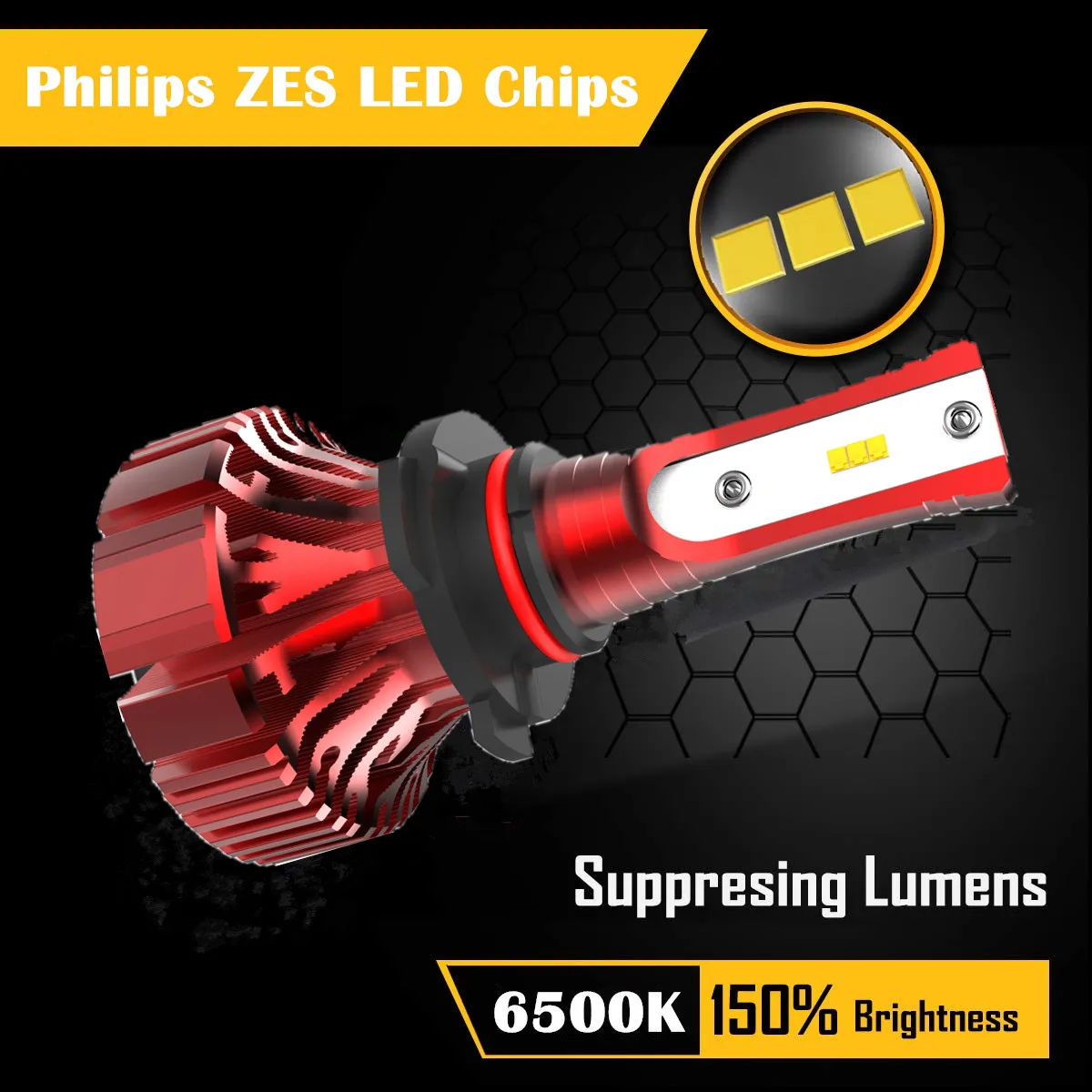 I8 Fanless Mini LED Headlight