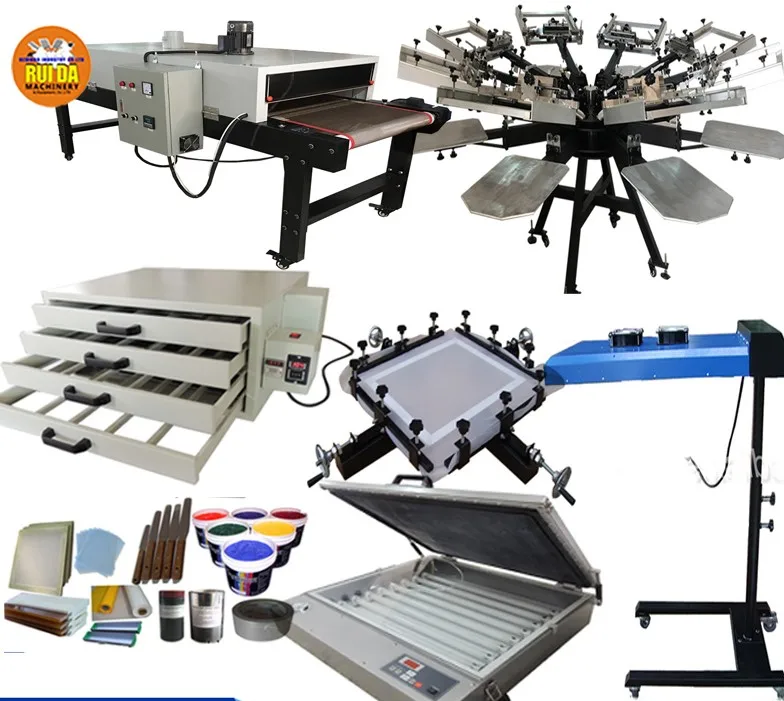 Wholesale Heavy Duty Micro Registration 8 Color 8 Station Screen Printing Machine - Buy 