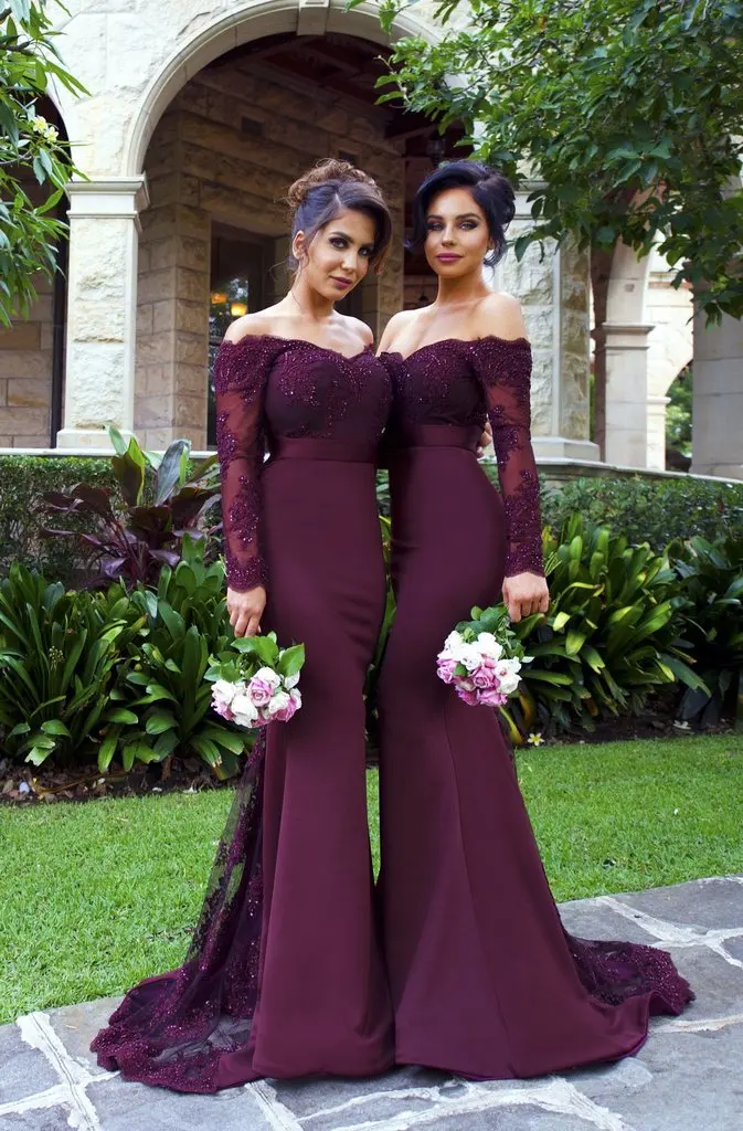 burgundy cheap bridesmaid dresses