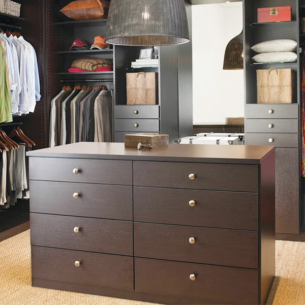 Customized Wood Wardrobe Closet With Drawer furnituere
