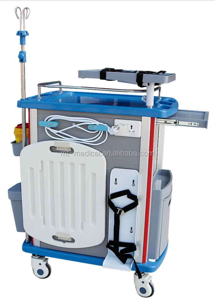 Hospital funiture general use and abs material medical trolley