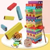 Custom Intelligent Creative Wooden Jumbo Blocks Tacking Board Giant Tumbling Tower Blocks
