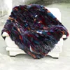 CX-D-54B Home Decora Patchwork Fox Fur Throw/ Fur Blanket/Fur Rug