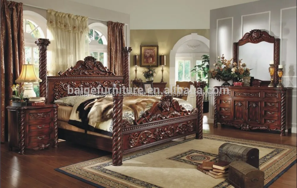 China bd-1208 muebles del dormitorio princesa cama doble-Juegos de