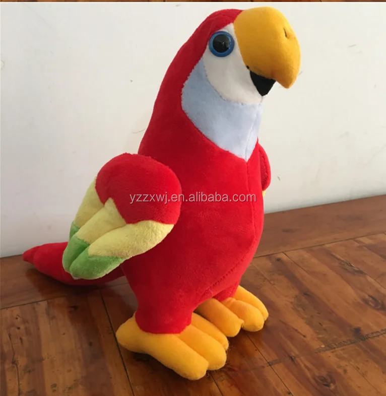 blue parrot soft toy