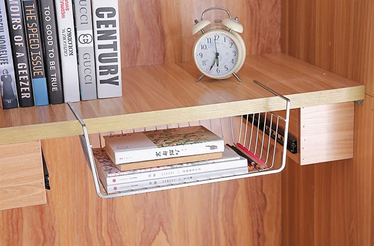 Cesta De Alambre Organizadora Deslizante Para Armarios De Cocina