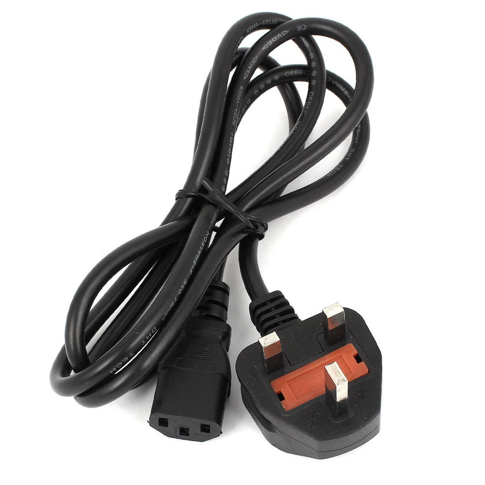Bs1363a Uk Fused Plug To Iec C7 C5 C13 Power Cord/ Malaysia Power Cord