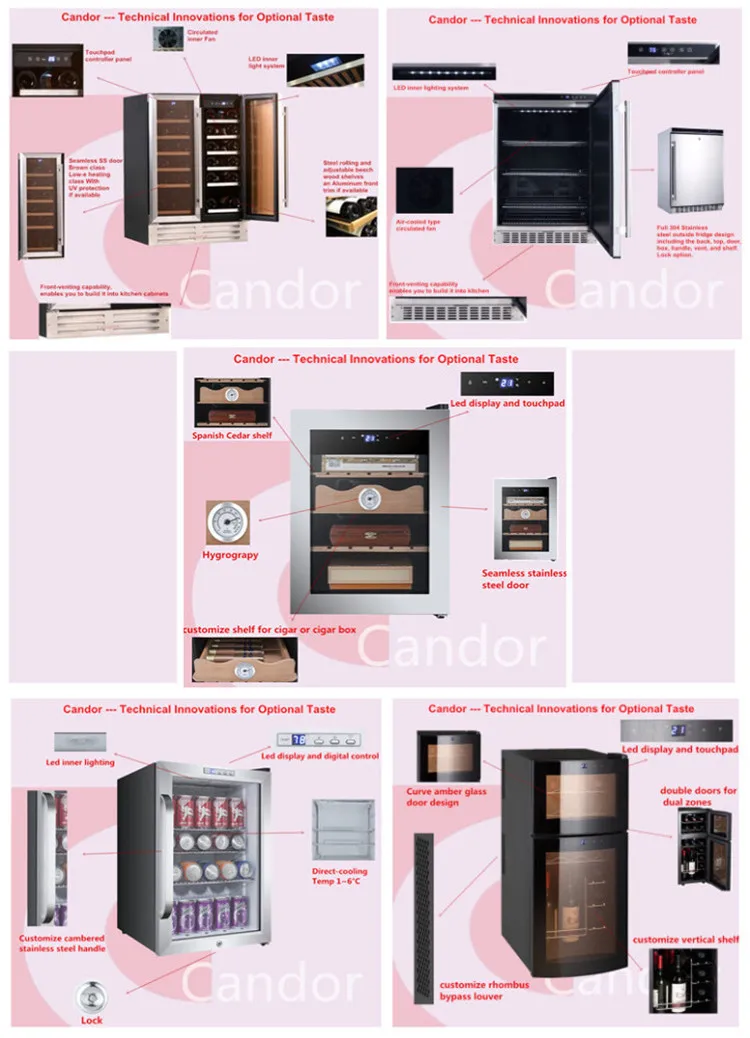 Thermoelectric wine cooler/ Semiconductor Wine Cooler dual zone wine