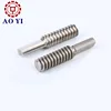 Stainless steel metal no head special thread screw as your drawing