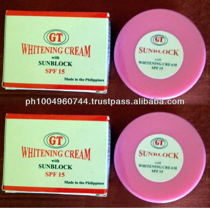 2 Gt Whitening Cream With Sunblock Spf 15 15g Each Halal Buy Bleaching Face Cream Whitening Face Cream Lightening Face Cream Product On Alibaba Com