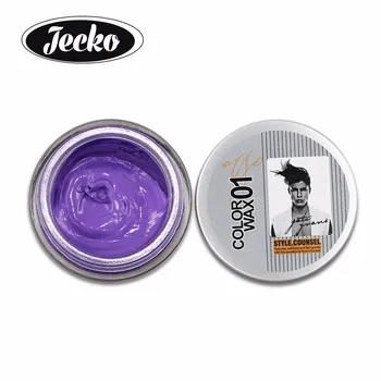 Purple Color Hair Wax Men Temporary Disposable Hair Dye Coloring