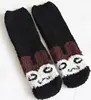 Ladies Microfiber crew cute soft animal head feather yarn sock