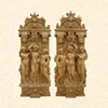 Garden decoration stone table pedestals