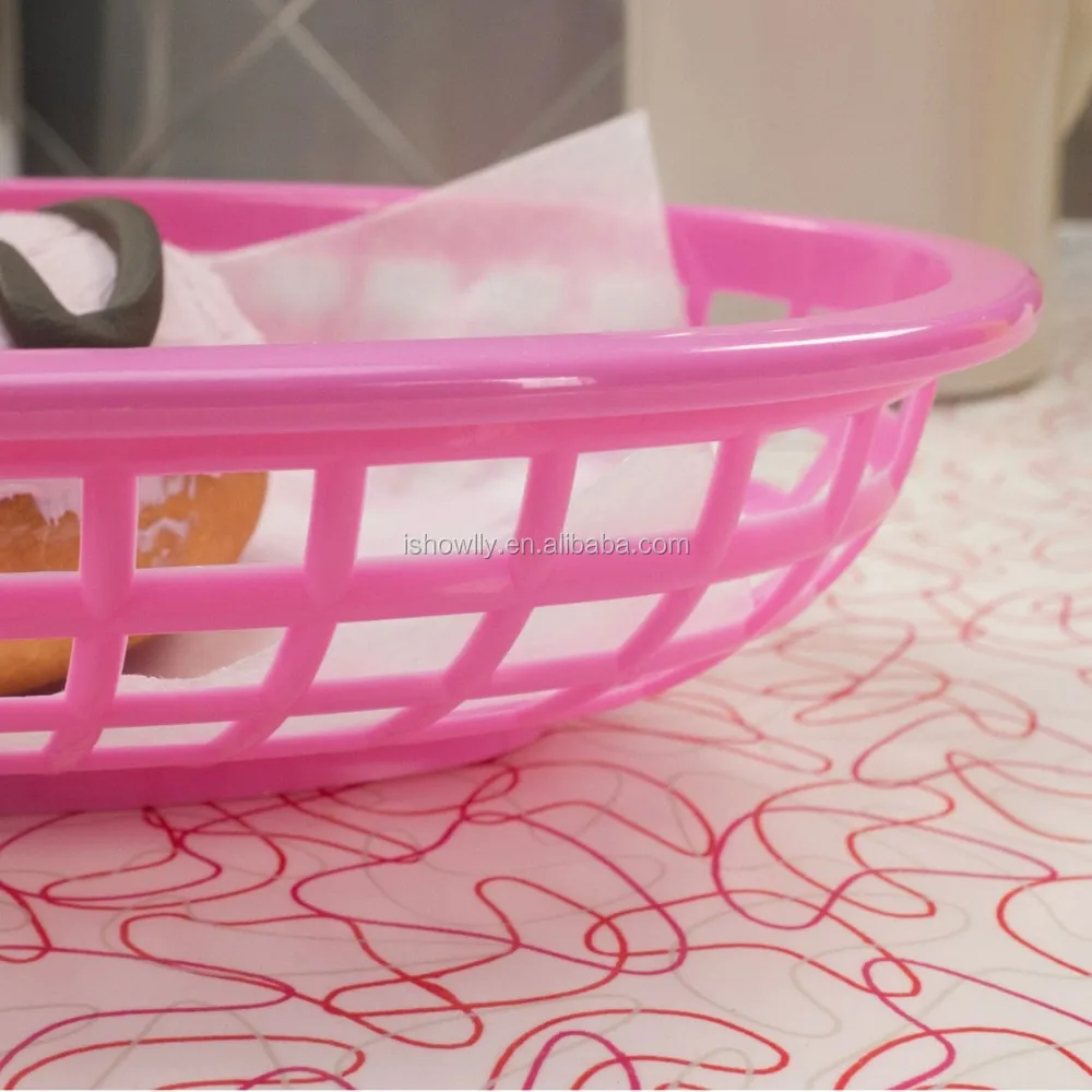 12 New High Quality Tablecraft Clic Small Pink Oval Plastic Diner 12 New High Quality Tablecraft Clic Small Pink Oval Plastic Diner Basket Barbecue Serving Baskets Vintage