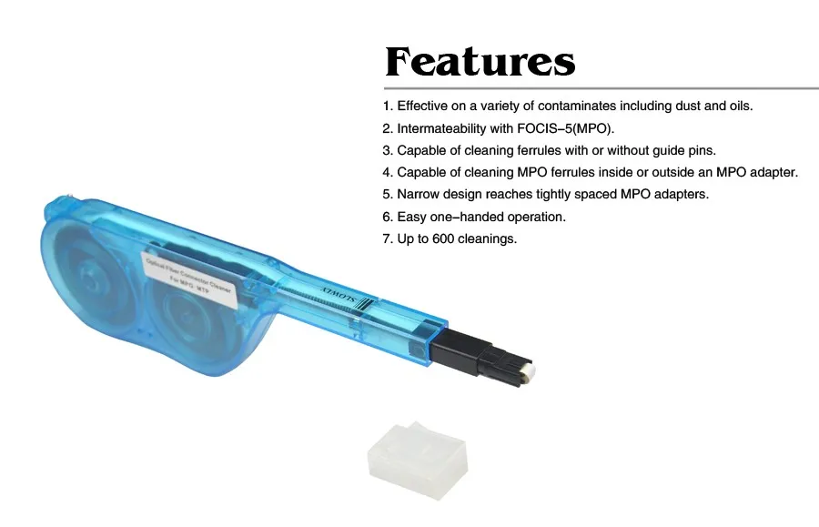 2.5 mm Universal Connector One-click cleaner pen Fiber optic cleaning pen for MPO/MTP
