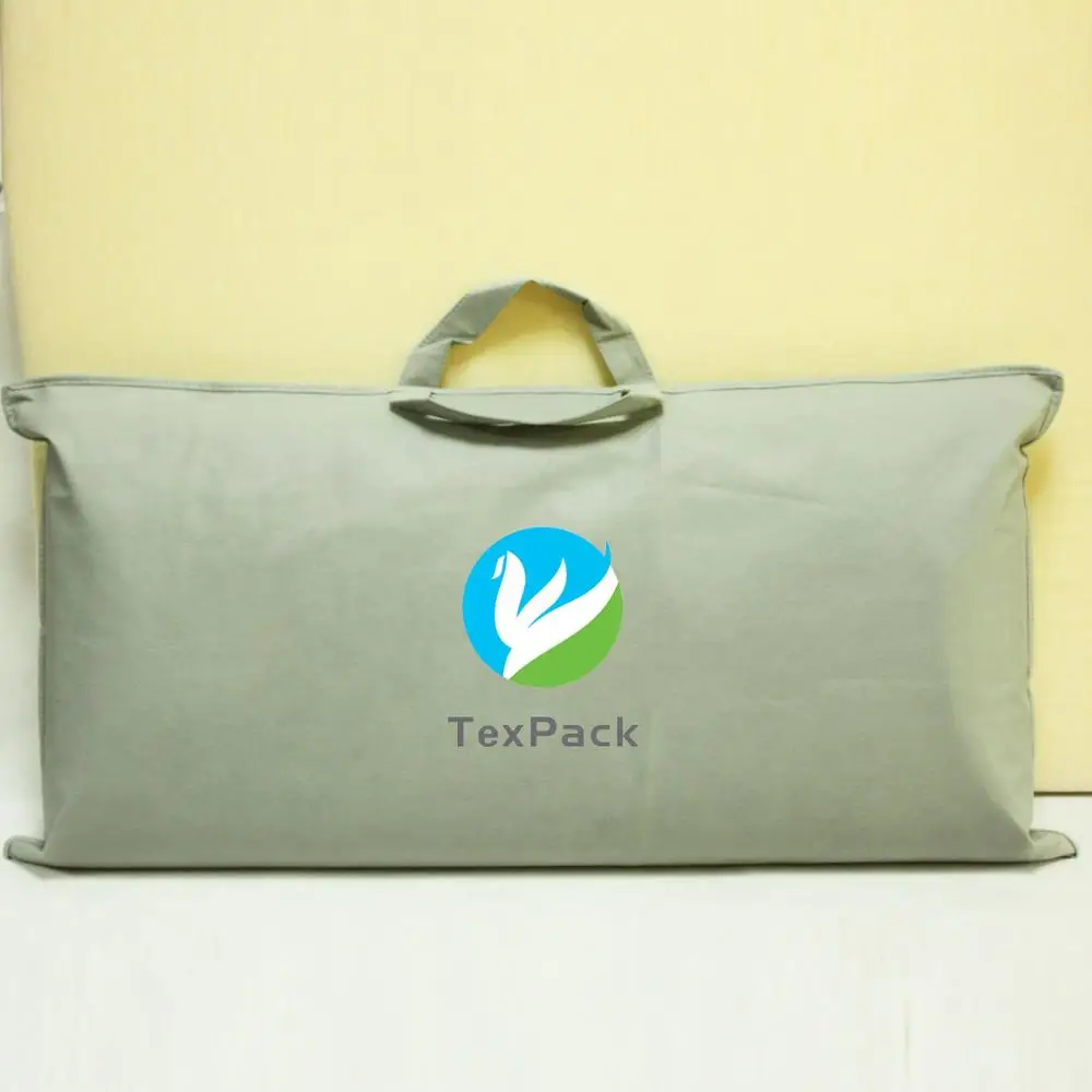 Transparent Vinyl Plastic Zip Pillow Packaging Bags Clear Blanket