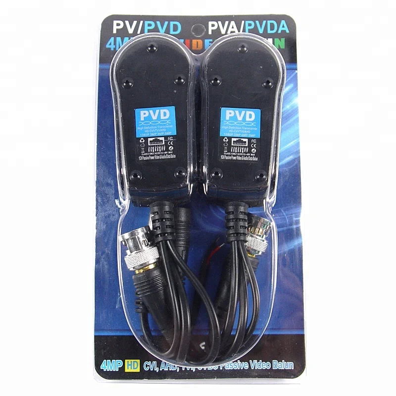 CVI v/ídeo y Datos para PTZ CCTV HD CCTV Video Balun PVD alimentaci/ón AHD TVI