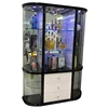The most popular easy clean fish tank stand white color wine cabinet with bar for home