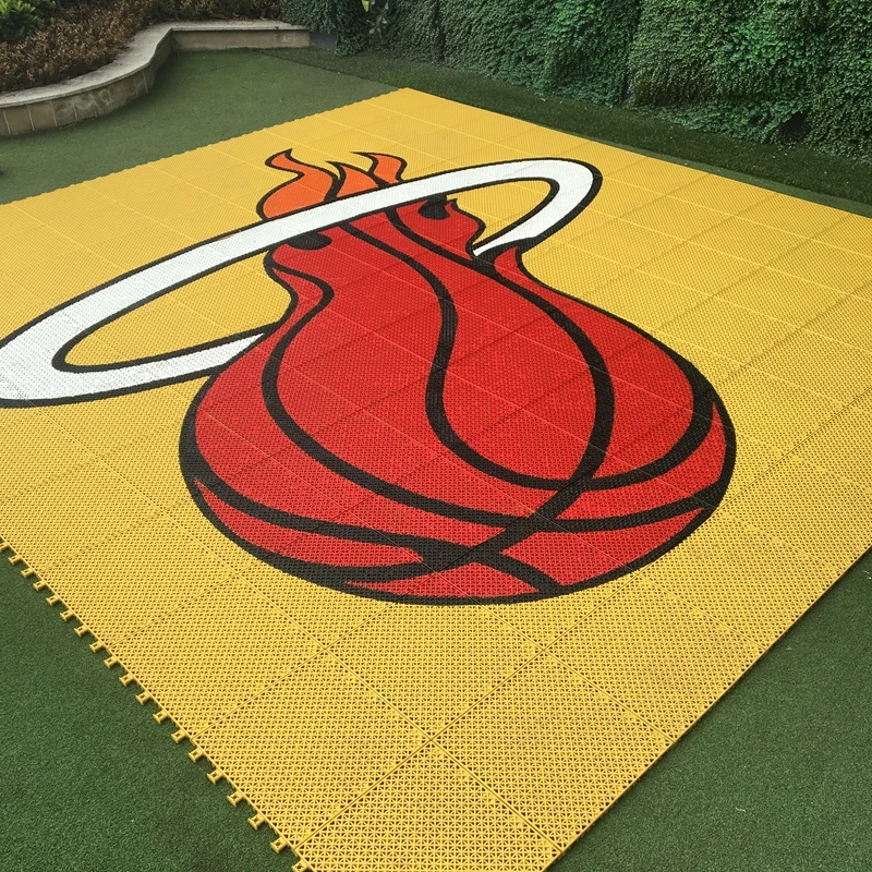 ZSfloor new PP material outdoor portable Basketball court flooring with Cheap price
