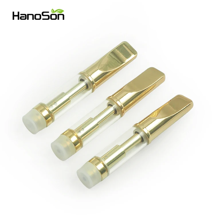 Hot selling 510 vape cartridge cbd oil vaporizer metal tip glass cbd cartridge