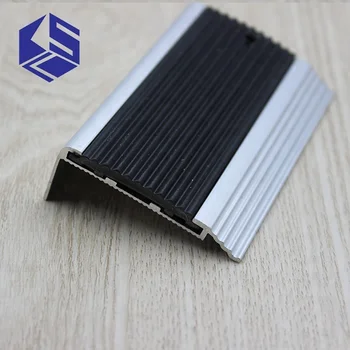 Rubber Stair Nosing Edge Trim Protection Aluminum Carpet Stair Nosing ...