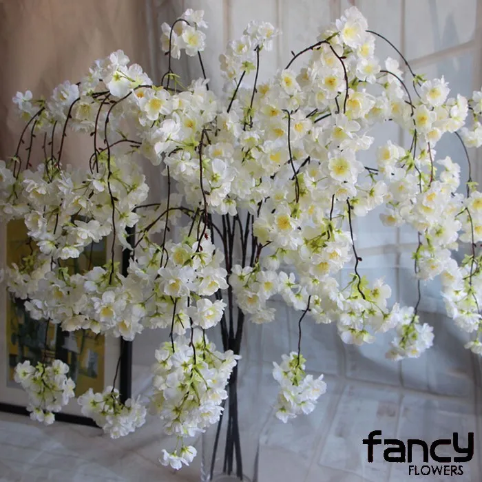 Cheap Wholesale Artificial Beautiful Cherry Blossom For Wall Hanging