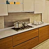 Kaslan white aluminum vintage pvc material kitchen cabinet