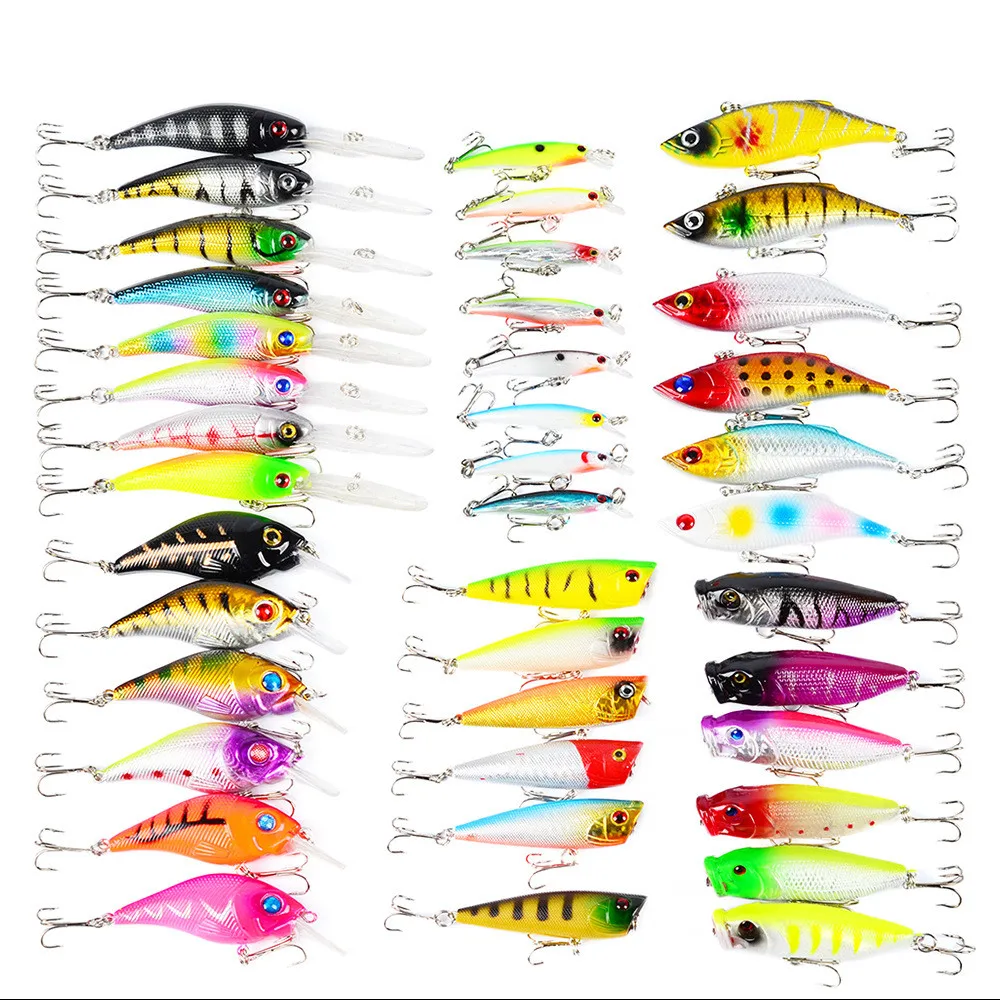 Fishing Lures Minnow Set Mixed Tackle Bait Lure Crank Models Lot Mix Clolor Hard Fishing Lures Minnow Set Mixed Tackle Bait Lure Crank Models Lot Mix Clolor Hard