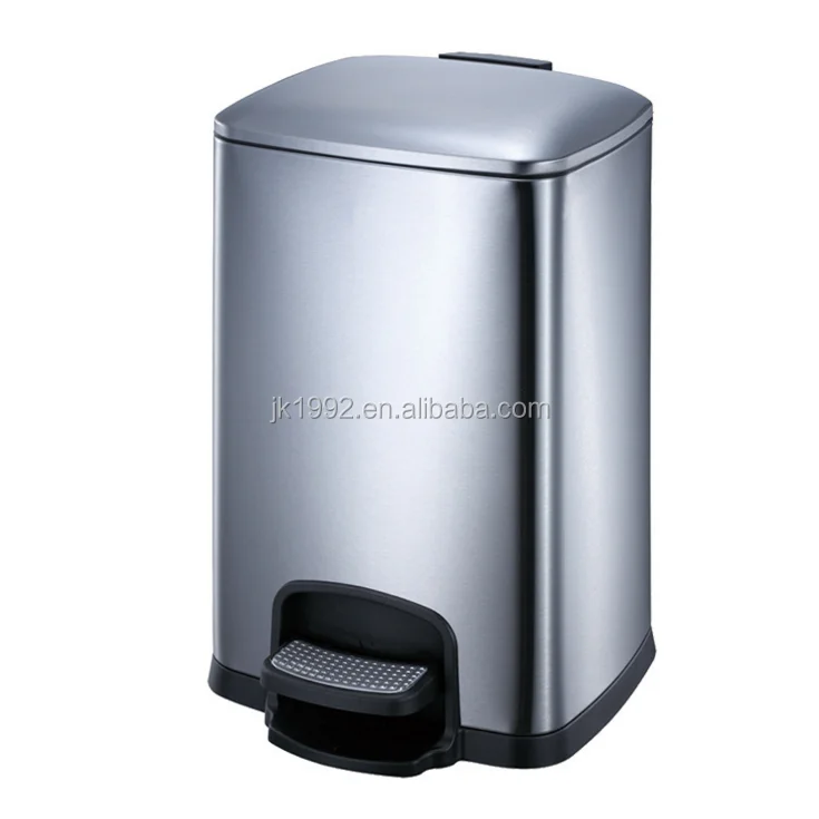 8l/12l Rose Gold 13 Gallon Trash Can Touch Free Foot Pedal Control