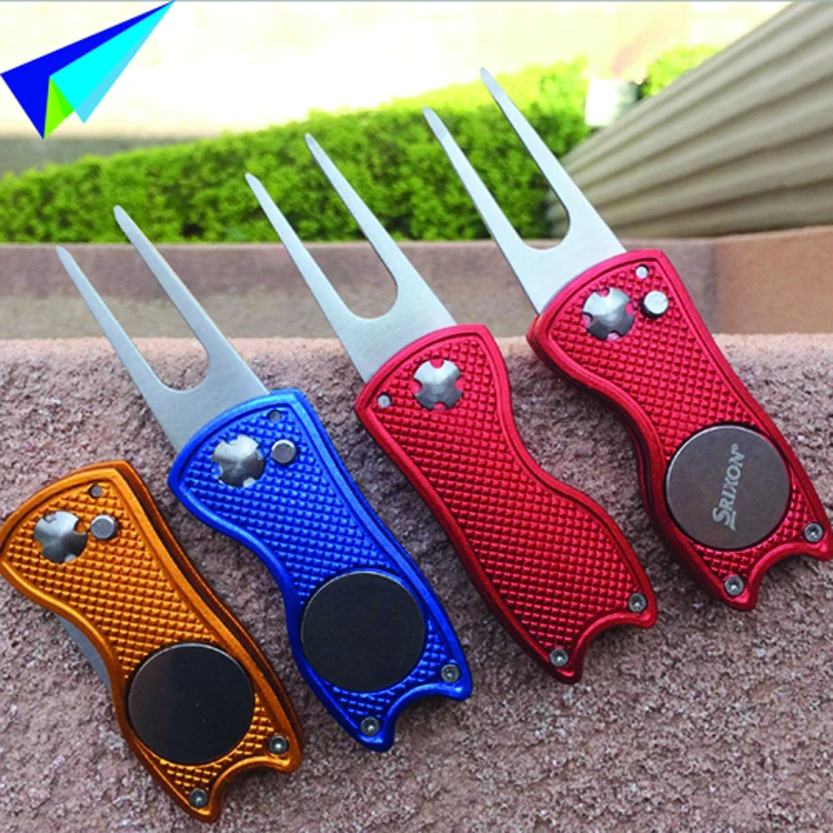 Christmas Wholesale Multiple Colors Switchblade Divot Tool Aluminum