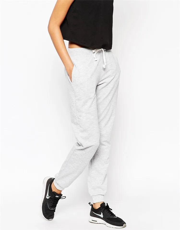 Womens New Fashion Casual Grey Jogger Sweatpants Blank - Buy Jogger ...