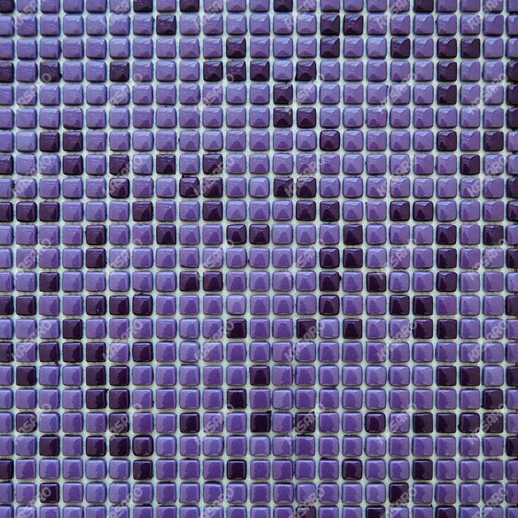 10x10 mm Purple Backsplash Tiles Mosaic, Glass Mosaic Tile Purple Mix, Full Body Glass Mosaic