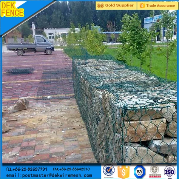 Pietra roccia gabbia gabbione per muri di contenimento filo ... Gabbie zincate per recinzioni in sassi