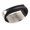 SS304 Oval Shape Ginger Garlic Chopper with high quality silicon peeler -Dishwasher Safe