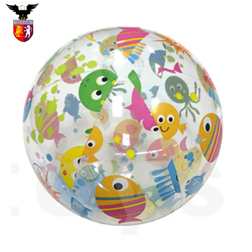 Custom Inflatable Printed Beach Pvc Balls Bouncing Plastic Toys Balls