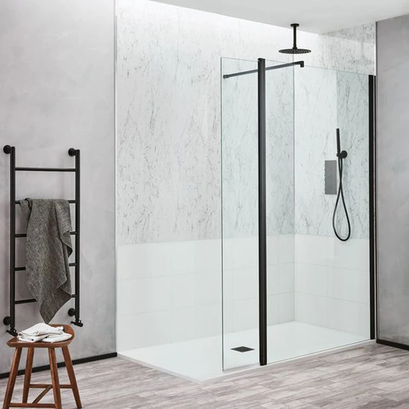 High Quality 8mm Thickness Tempered Glass Partition Shower Door Screen